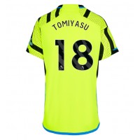 Dres Arsenal Takehiro Tomiyasu #18 Preč pre Ženy 2023-24 Krátky Rukáv